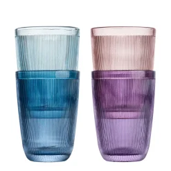 HADELAND GLASSVERK AS Vannglass-SIRI DRIKKEGLASS 30CL 4PK MIKSFARGER