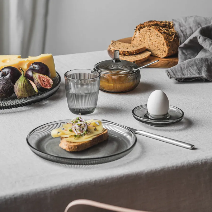 HADELAND GLASSVERK AS Vannglass-SIRI DRIKKEGLASS 20CL 6PK RØKGRÅ Røkgrå