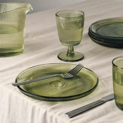 HADELAND GLASSVERK Vinglass-SIRI GLASS MED STETT 4 PK GRØNN