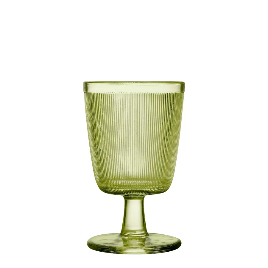 HADELAND GLASSVERK Vinglass-SIRI GLASS MED STETT 4 PK GRØNN