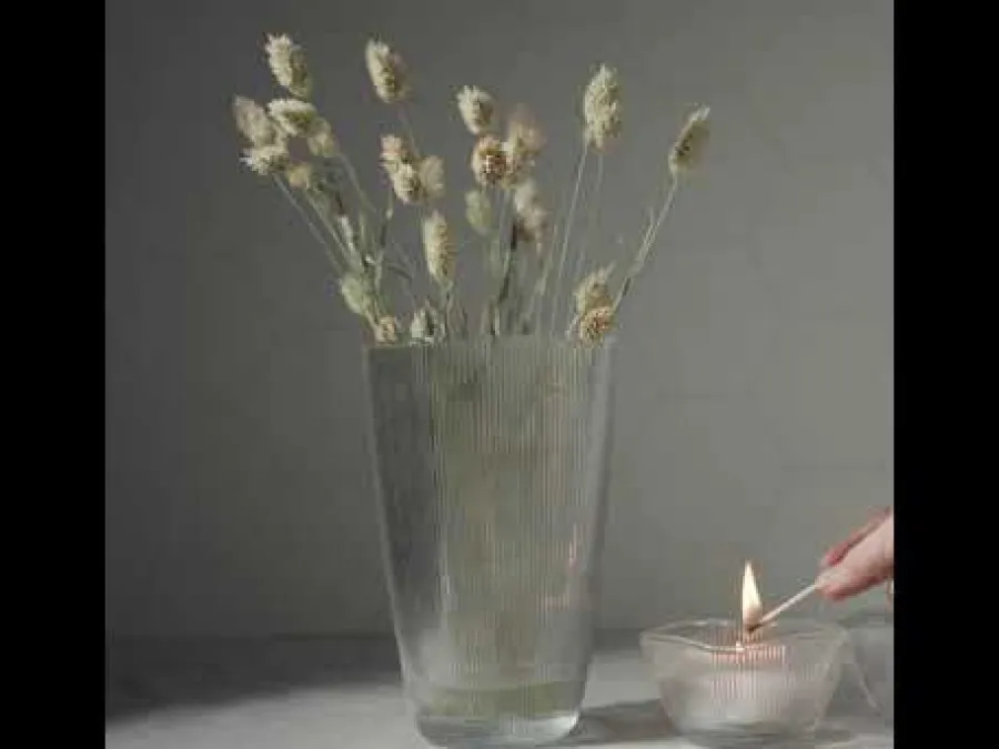 HADELAND GLASSVERK AS Vaser-SIRI VASE 21 CM Klar