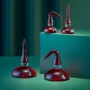 HADELAND GLASSVERK Julepynt-ST NIKOLAS NISSEBARN RØD 6,5 / 9 CM 2PK