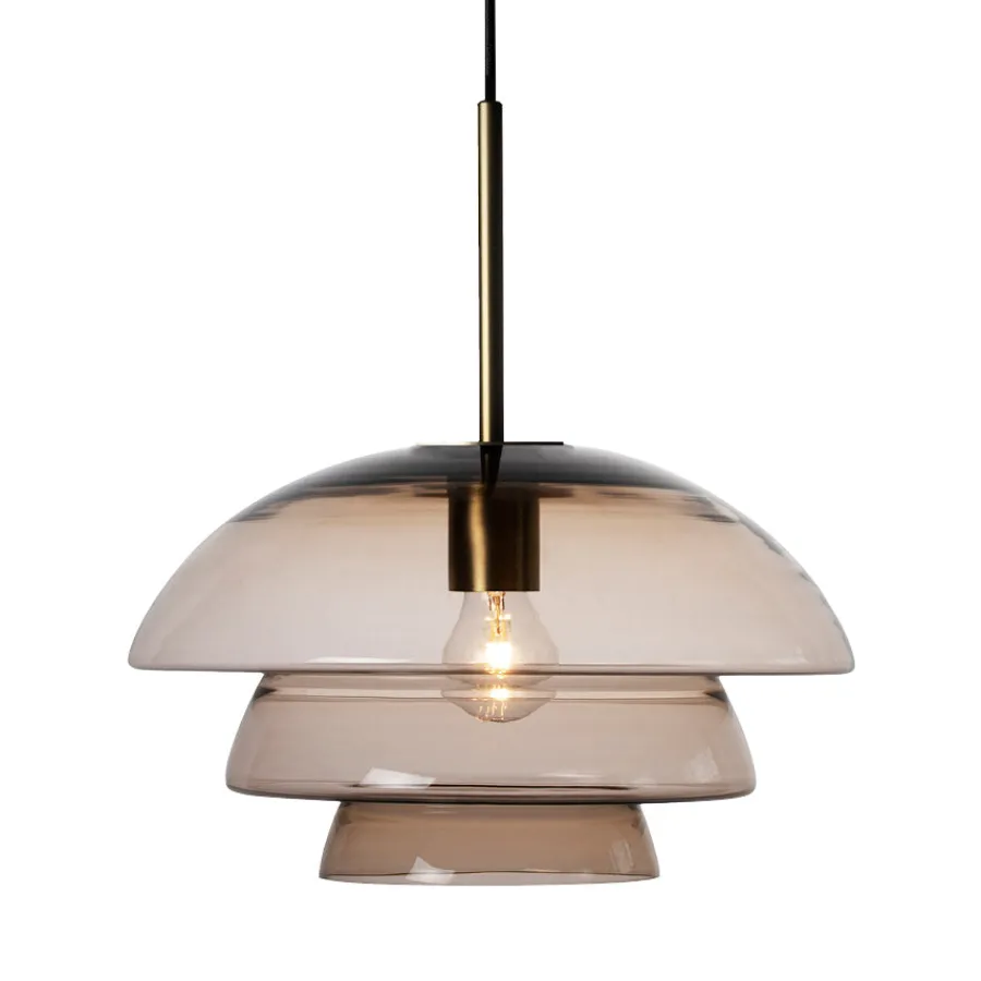 HADELAND GLASSVERK Taklamper|Arkivlamper-TAKLAMPE 4006 KAKAO