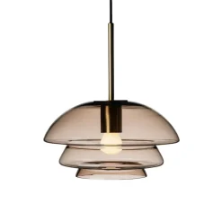 HADELAND GLASSVERK Taklamper|Arkivlamper-TAKLAMPE 4006 KAKAO