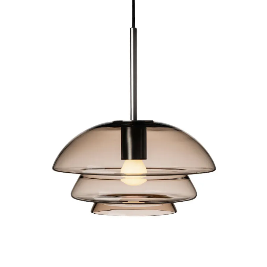 HADELAND GLASSVERK Taklamper|Arkivlamper-TAKLAMPE 4006 KAKAO