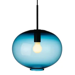 HADELAND GLASSVERK AS Taklamper|Arkivlamper-Taklampe 4169 Large Stålblå Ståblå