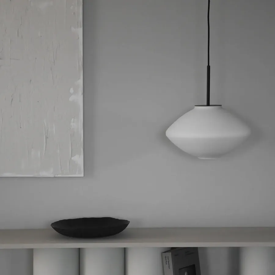 HADELAND GLASSVERK AS Taklamper|Arkivlamper-Taklampe 4280 Matt Hvit