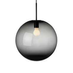 HADELAND GLASSVERK Taklamper|Arkivlamper-TAKLAMPE 4014 RØKGRÅ