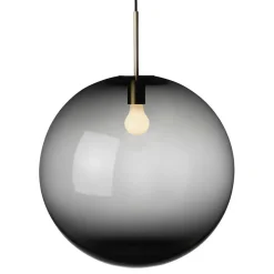 HADELAND GLASSVERK Taklamper|Arkivlamper-TAKLAMPE 4014 RØKGRÅ