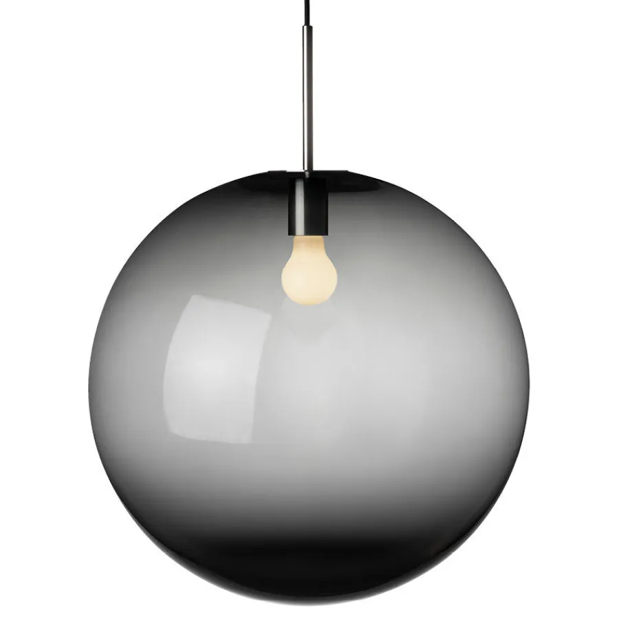 HADELAND GLASSVERK Taklamper|Arkivlamper-TAKLAMPE 4014 RØKGRÅ