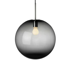 HADELAND GLASSVERK Taklamper|Arkivlamper-TAKLAMPE 4014 RØKGRÅ