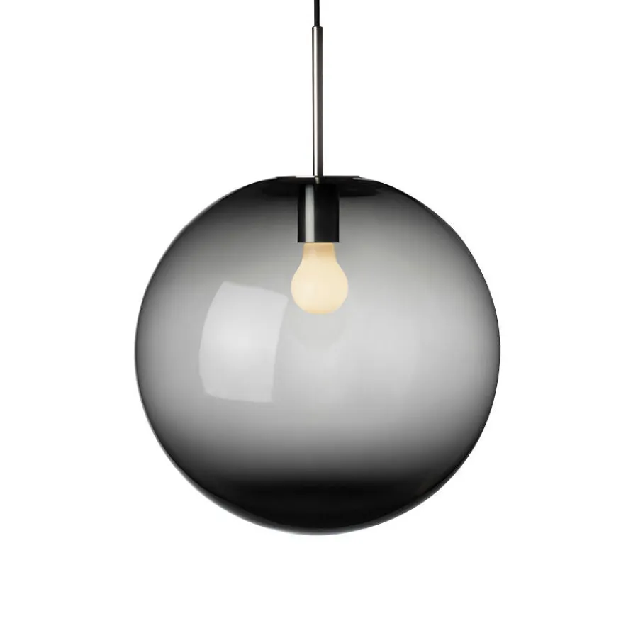 HADELAND GLASSVERK Taklamper|Arkivlamper-TAKLAMPE 4014 RØKGRÅ