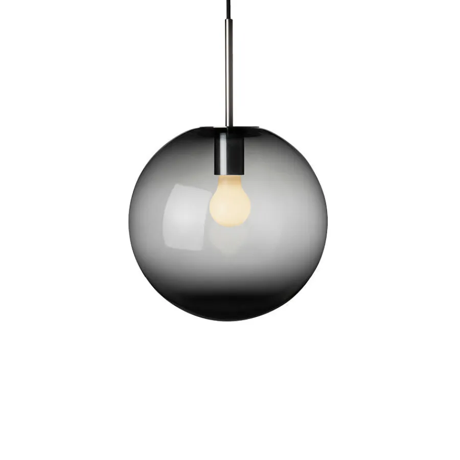 HADELAND GLASSVERK Taklamper|Arkivlamper-TAKLAMPE 4014 RØKGRÅ