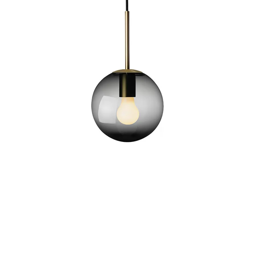 HADELAND GLASSVERK Taklamper|Arkivlamper-TAKLAMPE 4014 RØKGRÅ