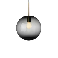 HADELAND GLASSVERK Taklamper|Arkivlamper-TAKLAMPE 4014 RØKGRÅ