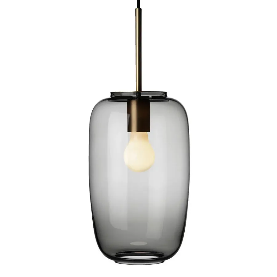 HADELAND GLASSVERK AS Taklamper|Arkivlamper-Taklampe 4178 Røkgrå