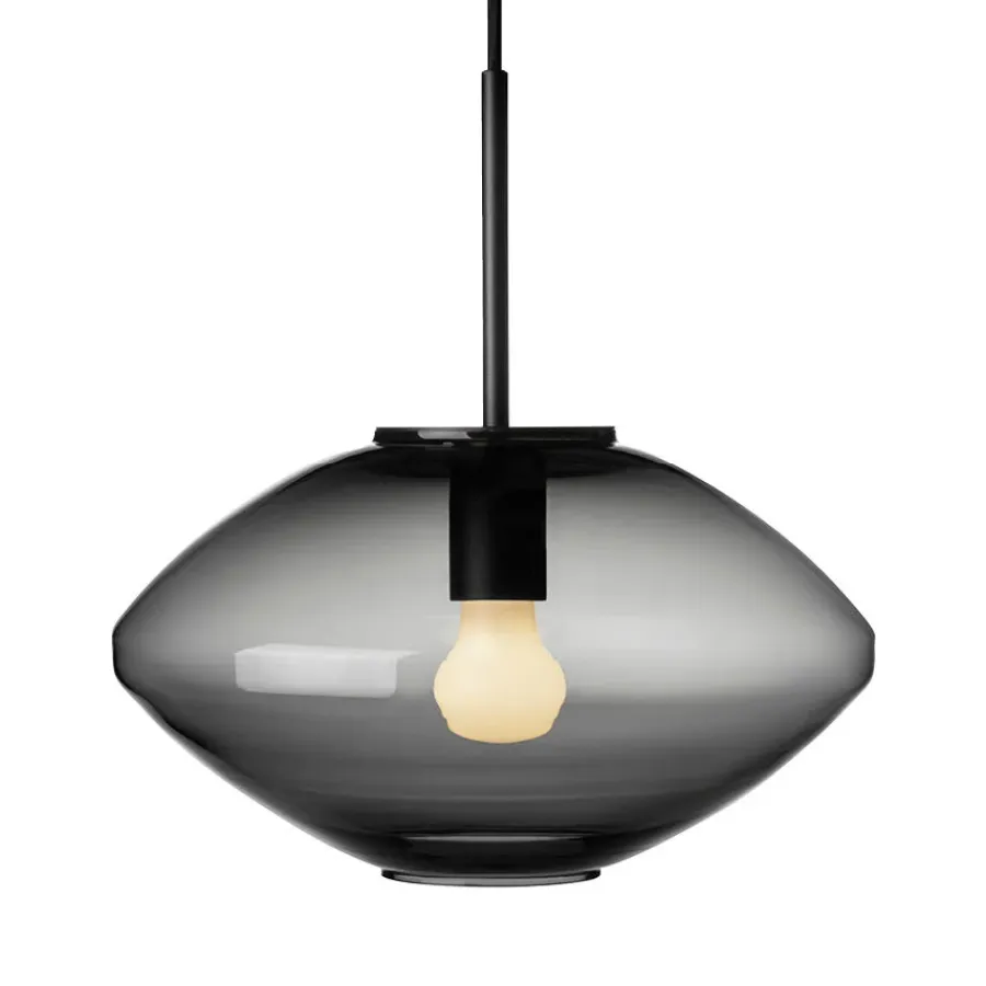 HADELAND GLASSVERK AS Taklamper|Arkivlamper-Taklampe 4280 Røkgrå