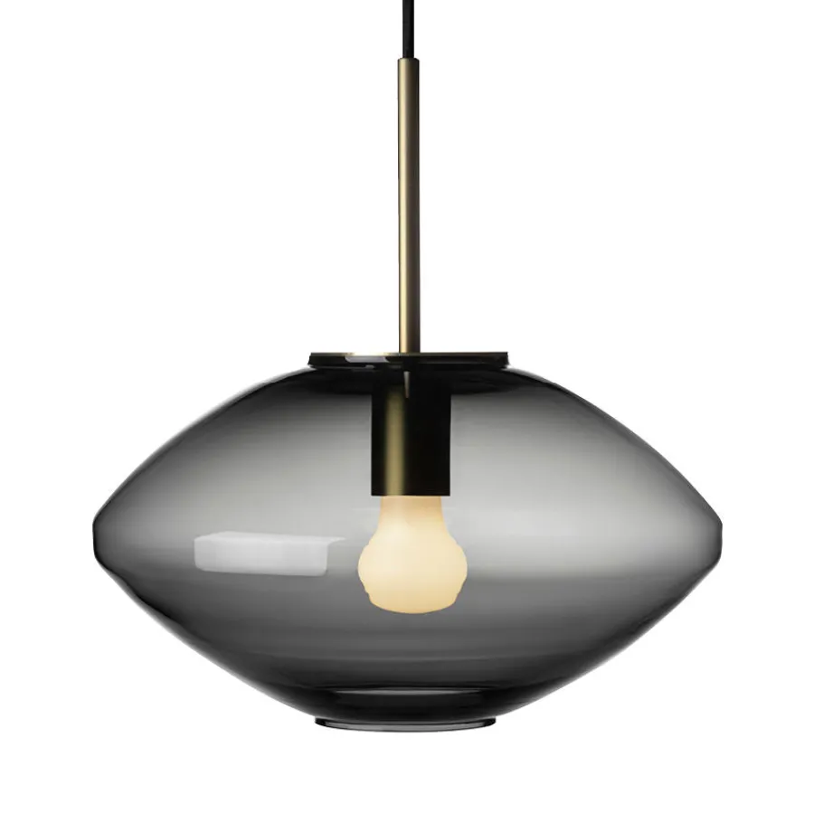 HADELAND GLASSVERK AS Taklamper|Arkivlamper-Taklampe 4280 Røkgrå