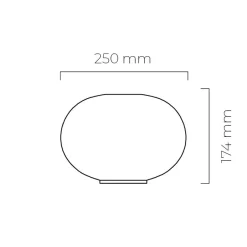 HADELAND GLASSVERK AS Taklamper|Arkivlamper-Taklampe Small 4169 Hvit