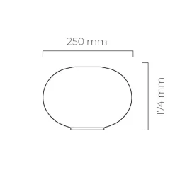 HADELAND GLASSVERK AS Taklamper|Arkivlamper-Taklampe 4169 Small Matt Hvit