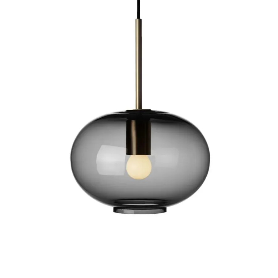 HADELAND GLASSVERK AS Taklamper|Arkivlamper-Taklampe Small 4169 Røkgrå