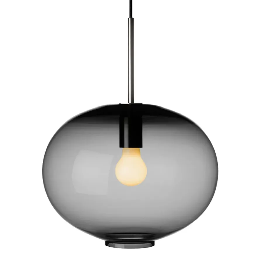 HADELAND GLASSVERK AS Taklamper|Arkivlamper-Taklampe Small 4169 Røkgrå