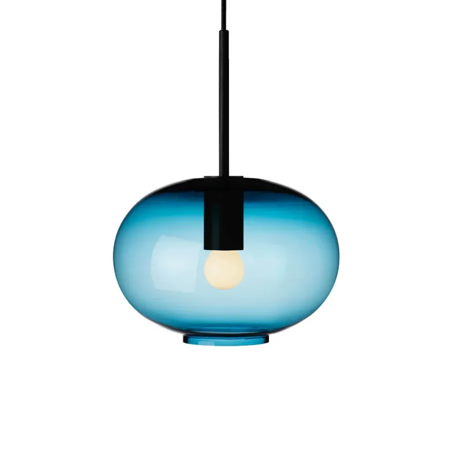 HADELAND GLASSVERK AS Taklamper|Arkivlamper-Taklampe 4169 Small Stålblå