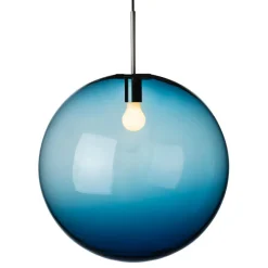 HADELAND GLASSVERK Taklamper|Arkivlamper-TAKLAMPE 4014 STÅLBLÅ