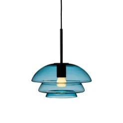 HADELAND GLASSVERK Taklamper|Arkivlamper-TAKLAMPE 4006 STÅLBLÅ