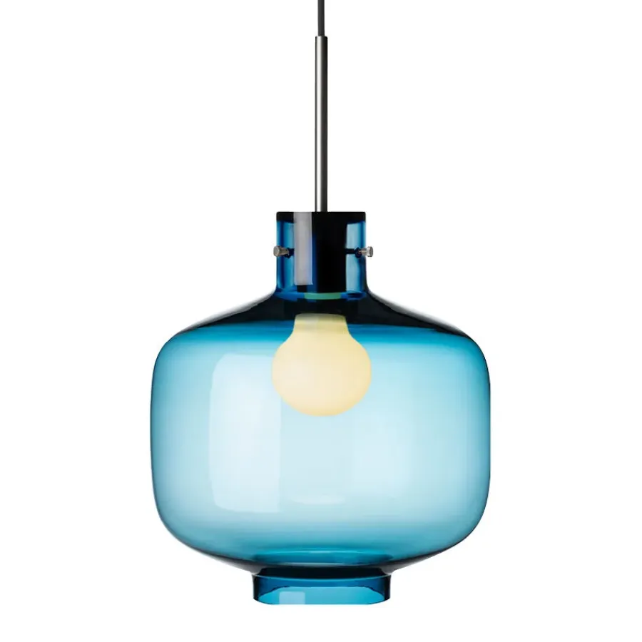 HADELAND GLASSVERK AS Taklamper|Arkivlamper-Taklampe 4180 Stålblå