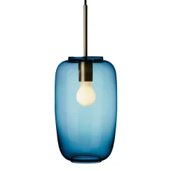 HADELAND GLASSVERK AS Taklamper|Arkivlamper-Taklampe 4178 Stålblå