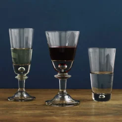 HADELAND GLASSVERK AS Vinglass|Champagneglass-TANGEN CHAMPAGNE- OG HVITVINSGLASS GRÅ 20 CL Sotet glass