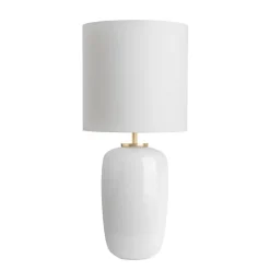 HADELAND GLASSVERK Bordlamper|Bordlamper-VEGA BORDLAMPE HVIT FOT