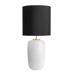 HADELAND GLASSVERK Bordlamper|Bordlamper-VEGA BORDLAMPE HVIT FOT