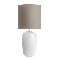 HADELAND GLASSVERK Bordlamper|Bordlamper-VEGA BORDLAMPE HVIT FOT
