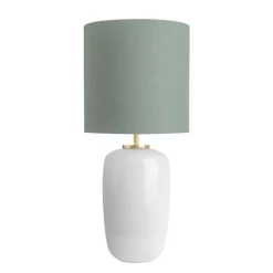 HADELAND GLASSVERK Bordlamper|Bordlamper-VEGA BORDLAMPE HVIT FOT