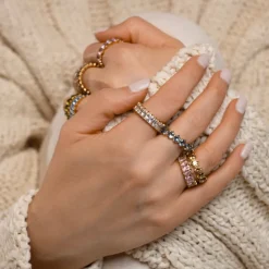 HADELAND GLASSVERK Ringer|Ringer-VERA RING KLAR