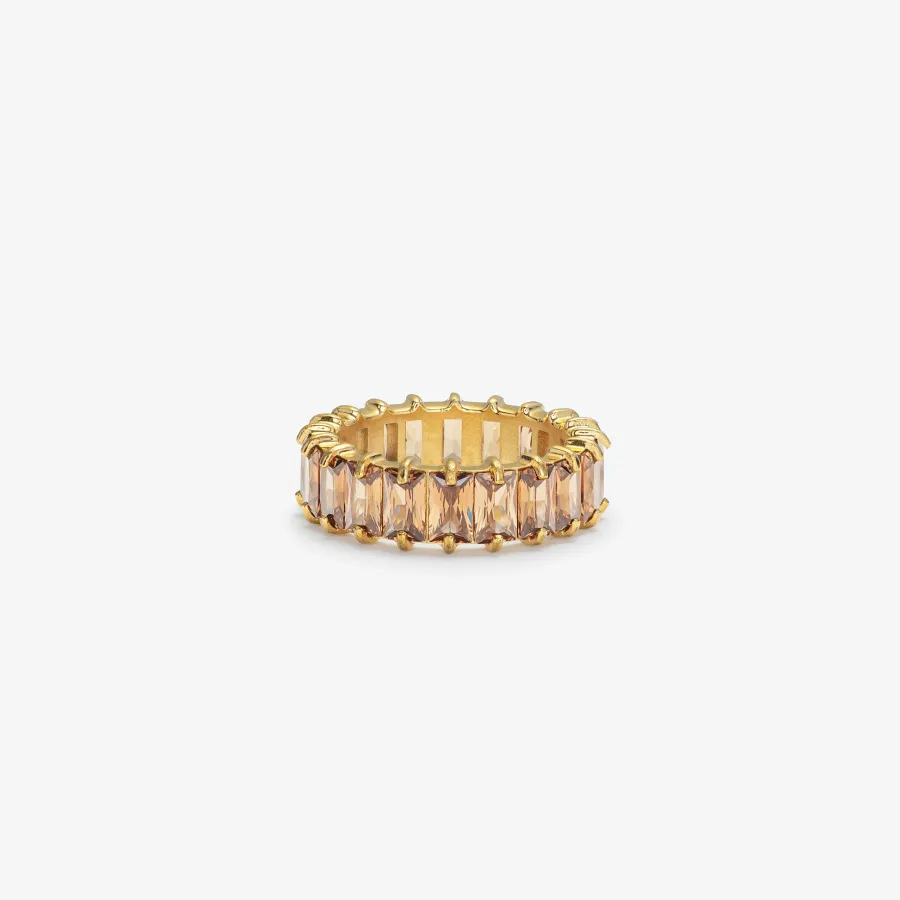 HADELAND GLASSVERK Ringer|Ringer-VERA RING LYS KAKAO
