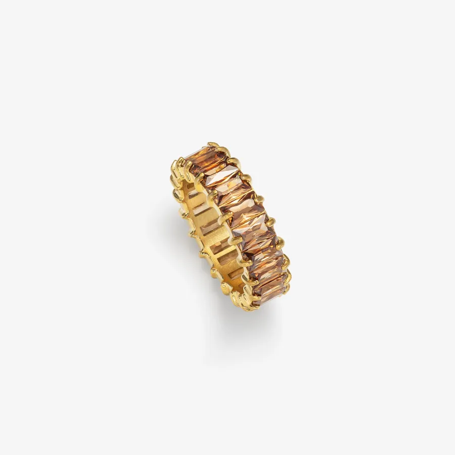 HADELAND GLASSVERK Ringer|Ringer-VERA RING LYS KAKAO