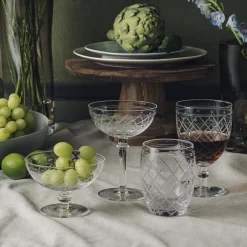 HADELAND GLASSVERK Champagneglass-VICTORIA CHAMPAGNESKÅL RUTESLIP 25 CL 2PK