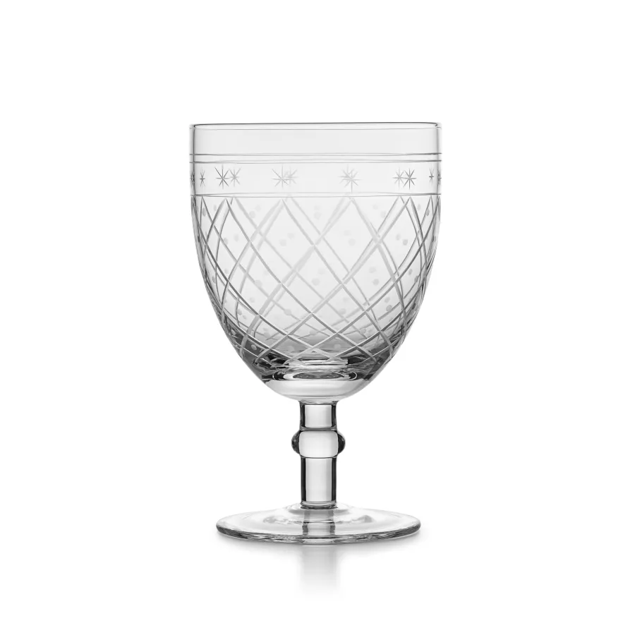 HADELAND GLASSVERK Vinglass-VICTORIA GLASS MED STETT RUTESLIP 35 CL 2PK