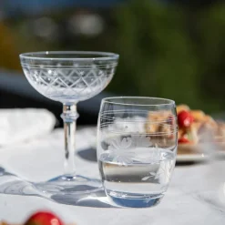 HADELAND GLASSVERK Vannglass-VICTORIA VANNGLASS RUTESLIP 30 CL 2PK